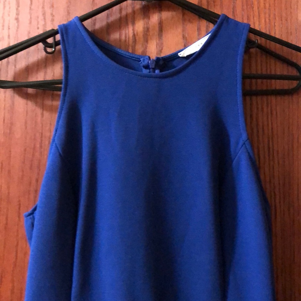 Blue lace dress